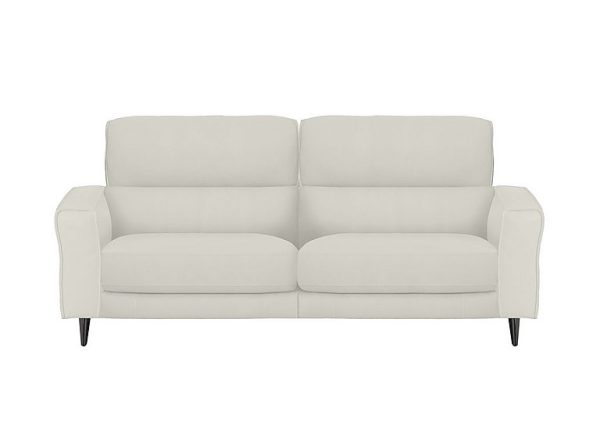 Axel 3 Seater BV Leather Power Recliner Sofa  Frost | Bed Sava