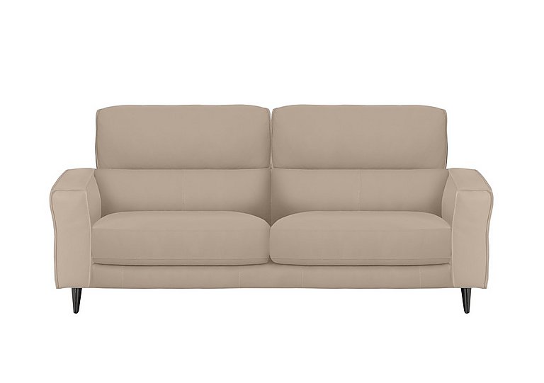 Axel 3 Seater BV Leather Sofa - BV Pebble