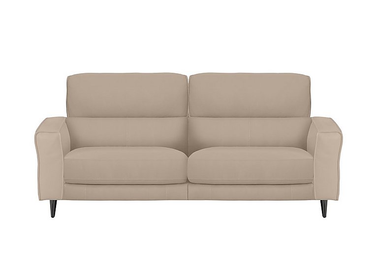 Axel 3 Seater BV Leather Power Recliner Sofa - BV Pebble