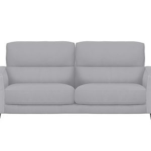 Axel 3 Seater HW Leather Sofa  Grey | Bed Sava