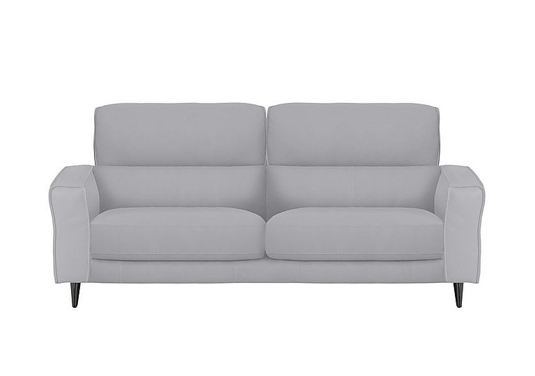 Axel 3 Seater HW Leather Sofa - Grey