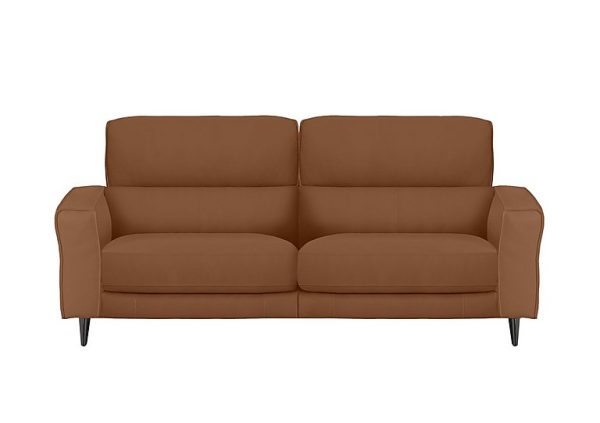 Axel 3 Seater HW Leather Power Recliner Sofa  Pecan Brown | Bed Sava