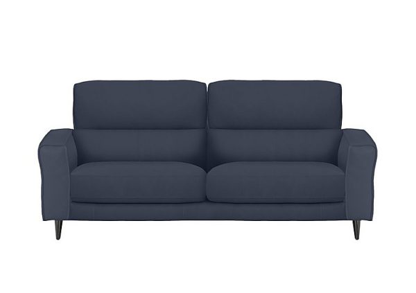 Axel 3 Seater HW Leather Sofa  Ocean Blue | Bed Sava