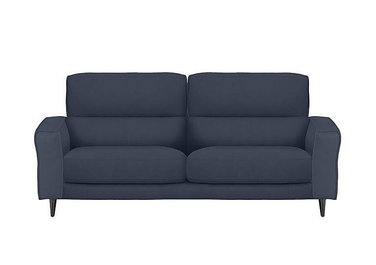 Axel 3 Seater HW Leather Sofa - Ocean Blue