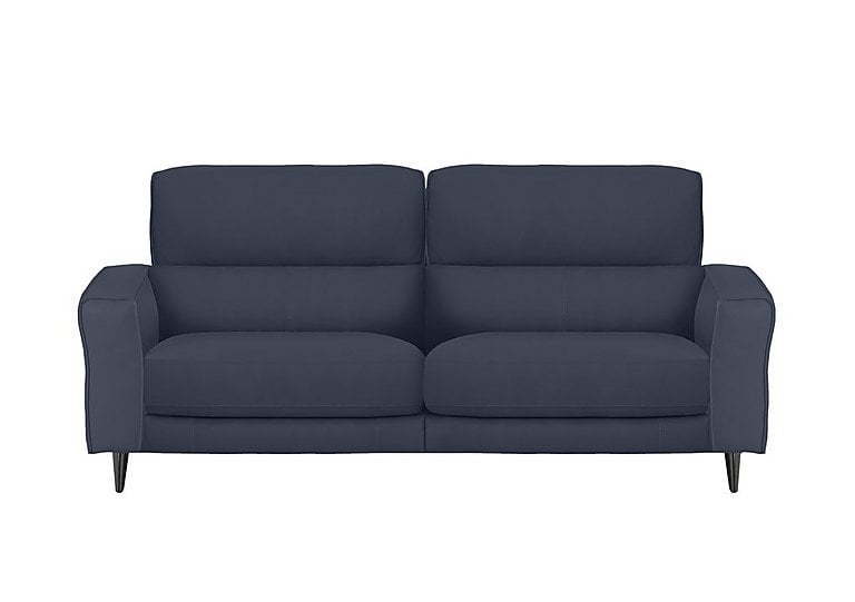 Axel 3 Seater HW Leather Power Recliner Sofa - Ocean Blue