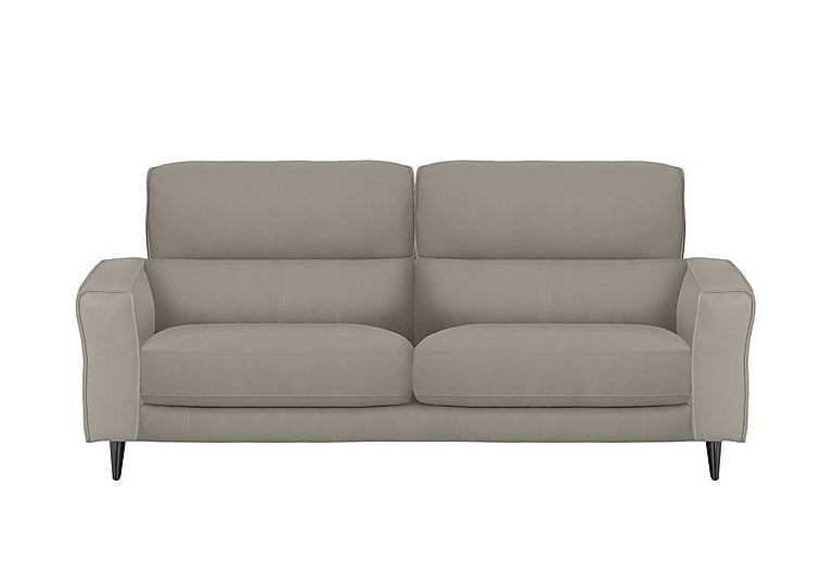 Axel 3 Seater HW Leather Sofa - Feather