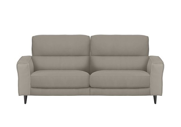 Axel 3 Seater HW Leather Power Recliner Sofa  Feather | Bed Sava