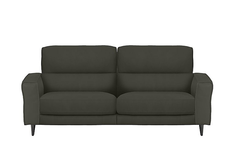 Axel 3 Seater HW Leather Power Recliner Sofa - Charcoal Grey