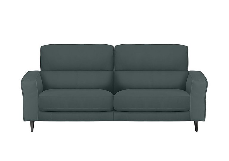 Axel 3 Seater NC Leather Power Recliner Sofa - NC Lake Green
