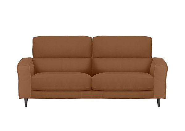 Axel 3 Seater NC Leather Power Recliner Sofa  Pecan Brown | Bed Sava