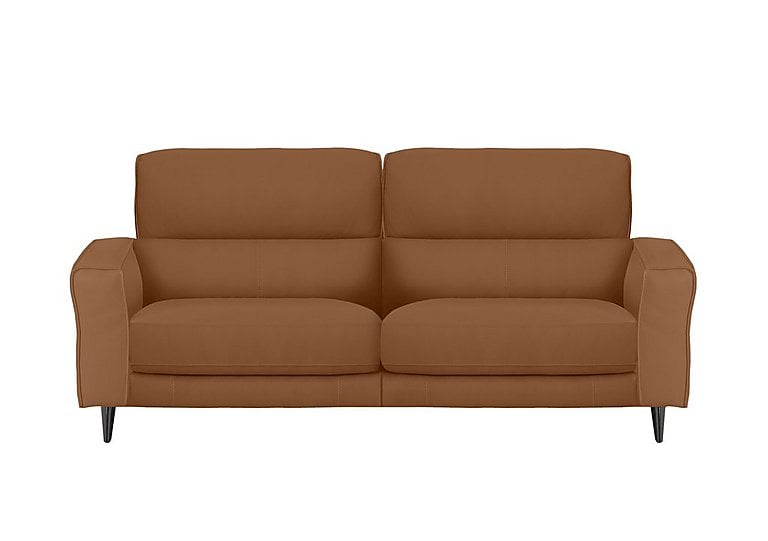 Axel 3 Seater NC Leather Power Recliner Sofa - Pecan Brown