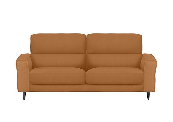 Axel 3 Seater NC Leather Sofa  NC Honey Yellow | Bed Sava