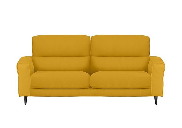Axel 3 Seater NC Leather Sofa  Sunflower | Bed Sava