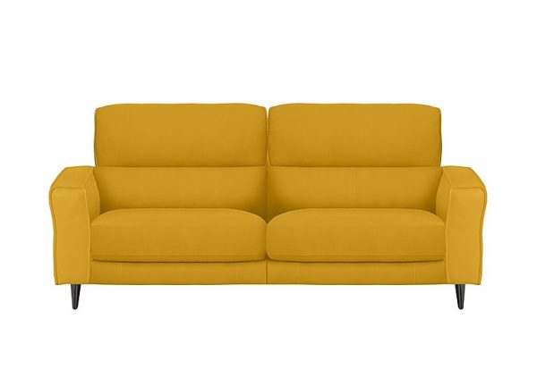 Axel 3 Seater NC Leather Power Recliner Sofa  Sunflower | Bed Sava