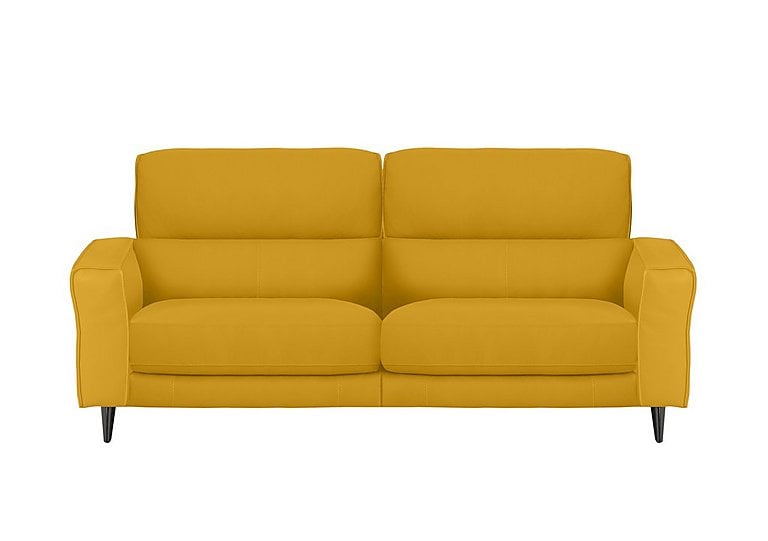 Axel 3 Seater NC Leather Power Recliner Sofa - Sunflower