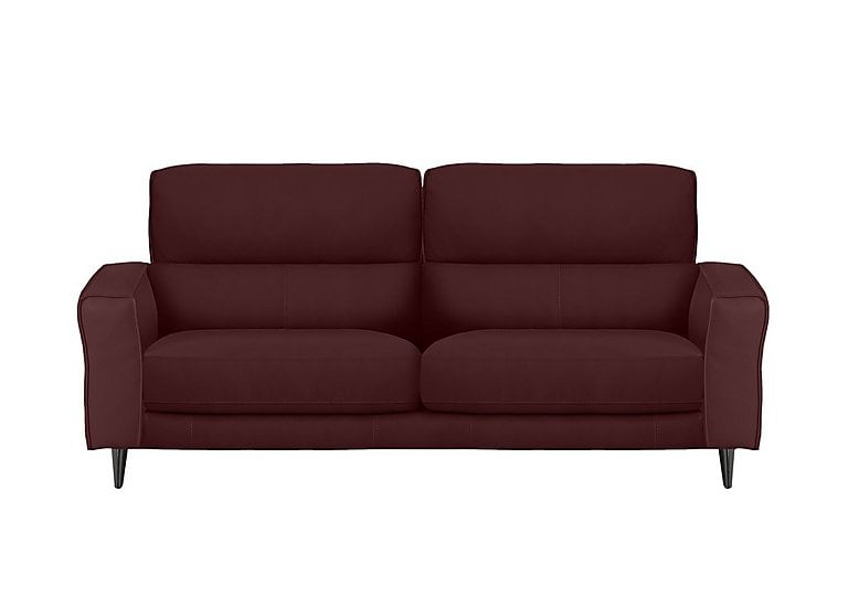 Axel 3 Seater NC Leather Sofa - NC Deep Red
