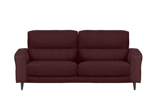 Axel 3 Seater NC Leather Power Recliner Sofa  NC Deep Red | Bed Sava
