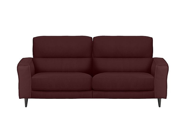 Axel 3 Seater NC Leather Power Recliner Sofa - NC Deep Red