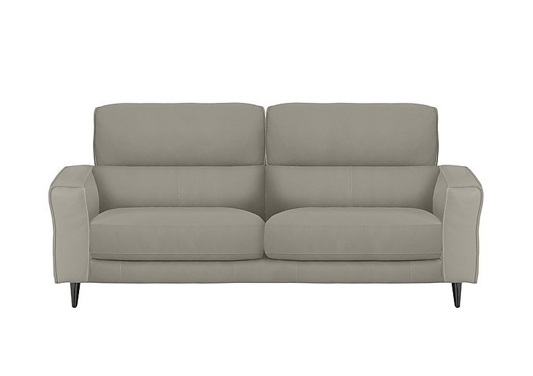 Axel 3 Seater NC Leather Sofa - Feather