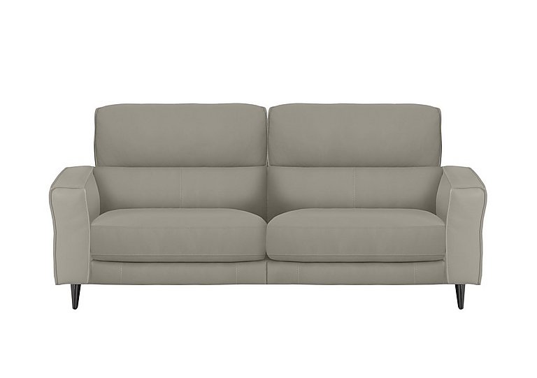 Axel 3 Seater NC Leather Power Recliner Sofa - Feather