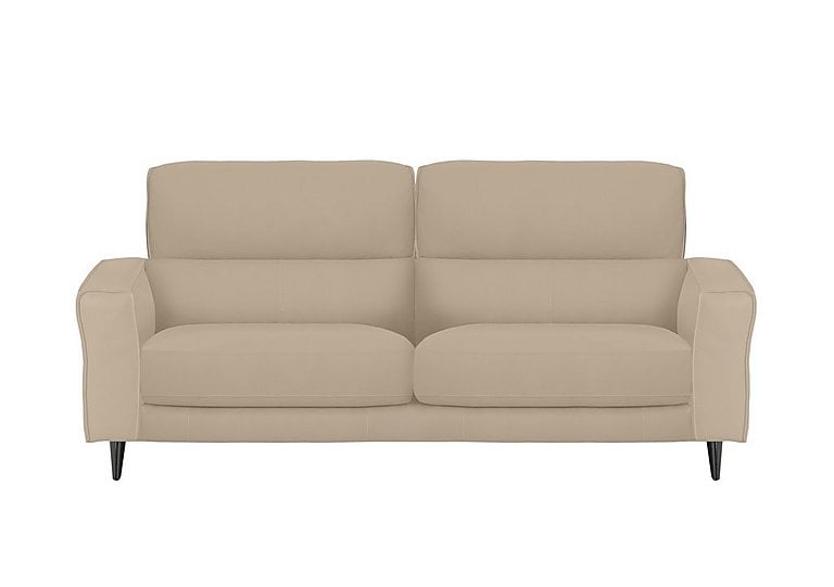 Axel 3 Seater NC Leather Sofa - NC Pebble