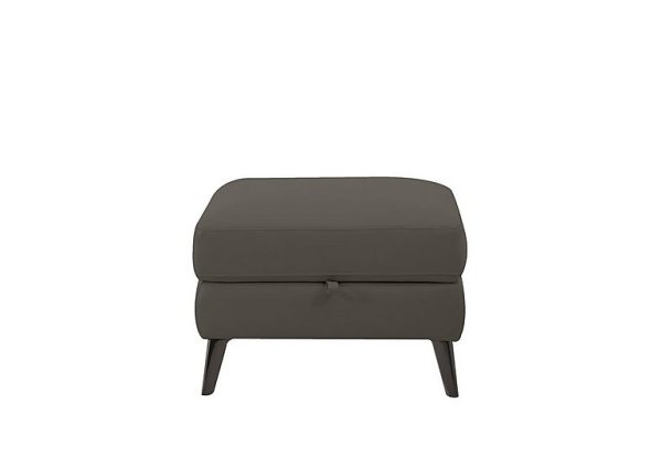 Axel HW Leather Storage Footstool  Elephant | Bed Sava
