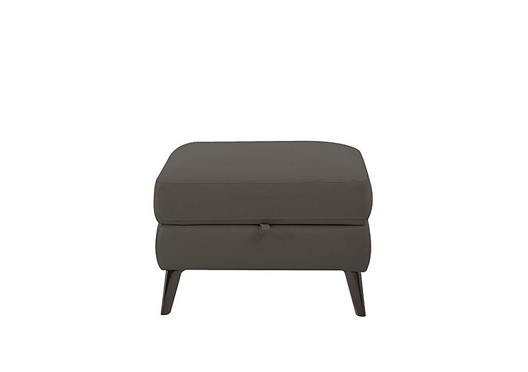 Axel HW Leather Storage Footstool - Elephant