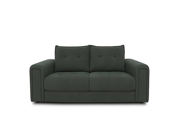 Boutique Goliath 2 Seater Fabric Sofa with Storage Drawers  Moss Green | Bed Sava