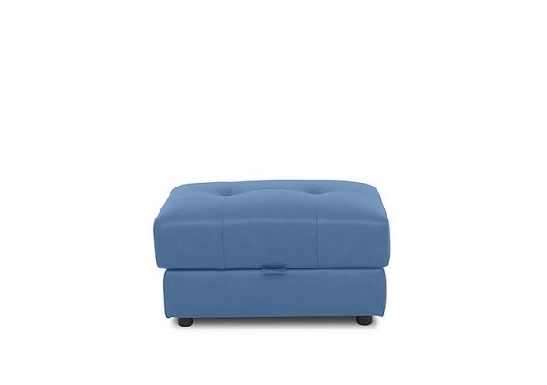 Boutique Goliath Leather Storage Footstool  Aegean | Bed Sava