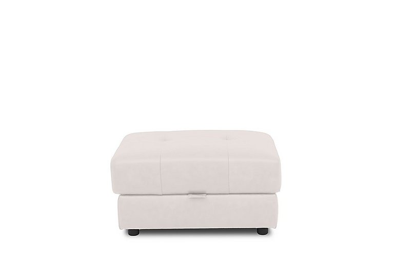 Boutique Goliath Leather Storage Footstool - Cotton