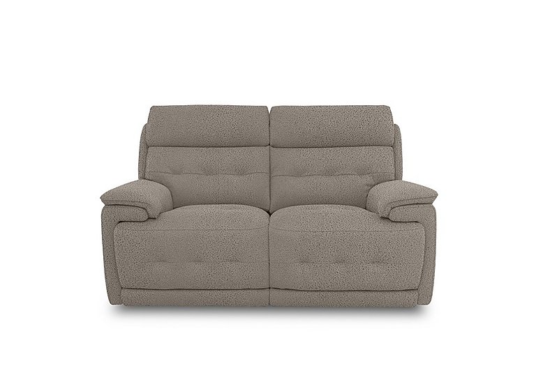Brescia Fabric 2 Seater Sofa - Silver