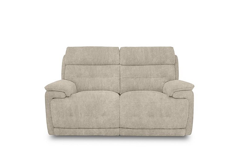Brescia Fabric 2 Seater Sofa with Power Recliner - Cream