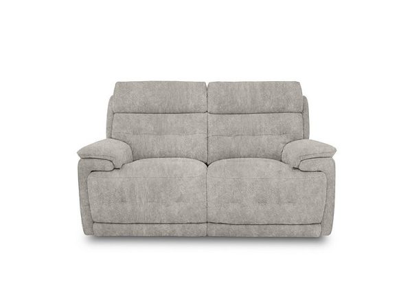 Brescia Fabric 2 Seater Sofa with Power Recliner  Grey | Bed Sava
