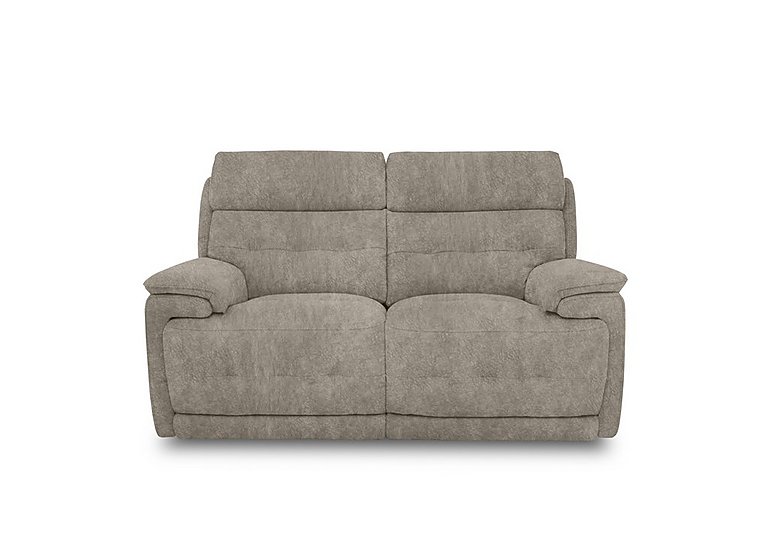 Brescia Fabric 2 Seater Sofa with Power Recliner - Mink