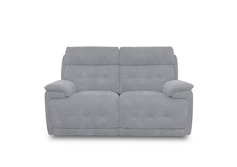 Brescia Fabric 2 Seater Sofa with Power Recliner - Bluish Grey