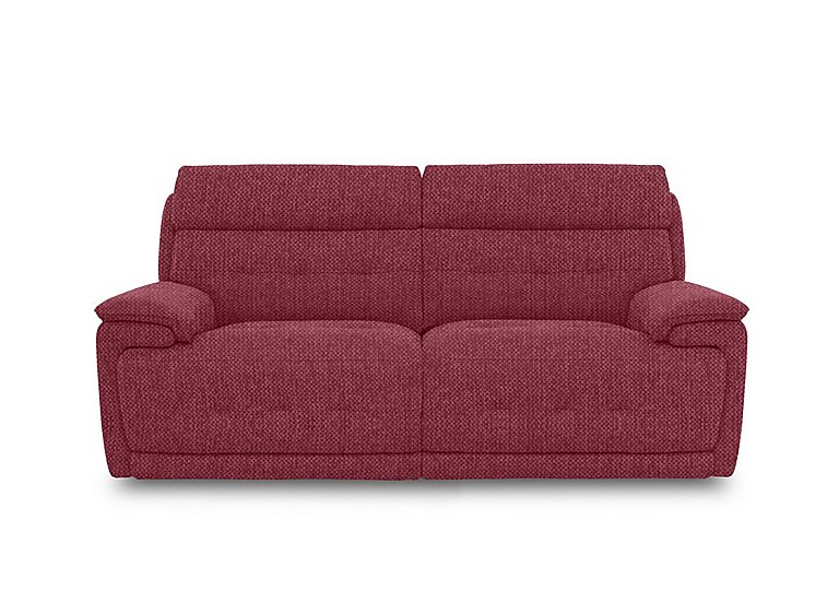 Brescia Fabric 3 Seater Sofa - Red