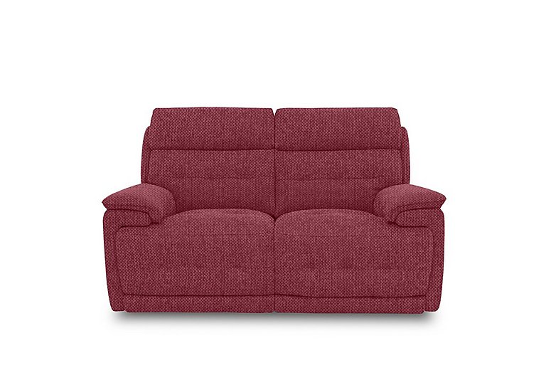 Brescia Fabric 2 Seater Sofa with Power Recliner - Red