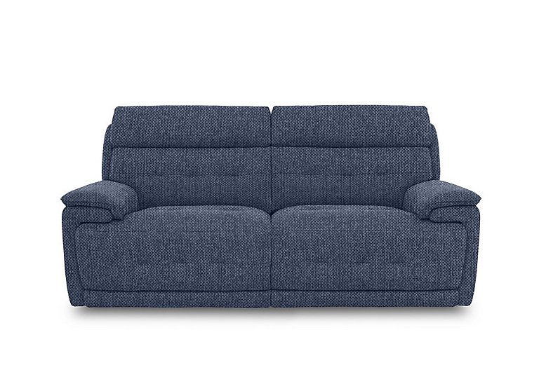 Brescia Fabric 3 Seater Sofa - R38 Blue