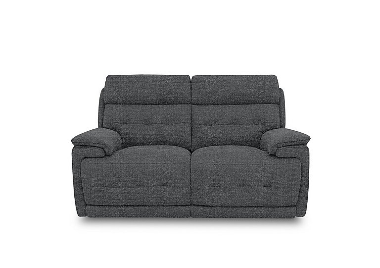 Brescia Fabric 2 Seater Sofa with Power Recliner - Ash