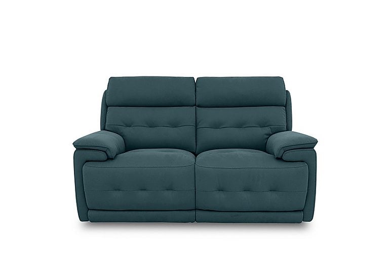 Brescia Fabric 2 Seater Sofa with Power Recliner - Peacock
