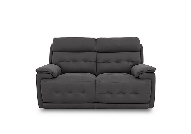 Brescia Fabric 2 Seater Sofa with Power Recliner - Anthracite