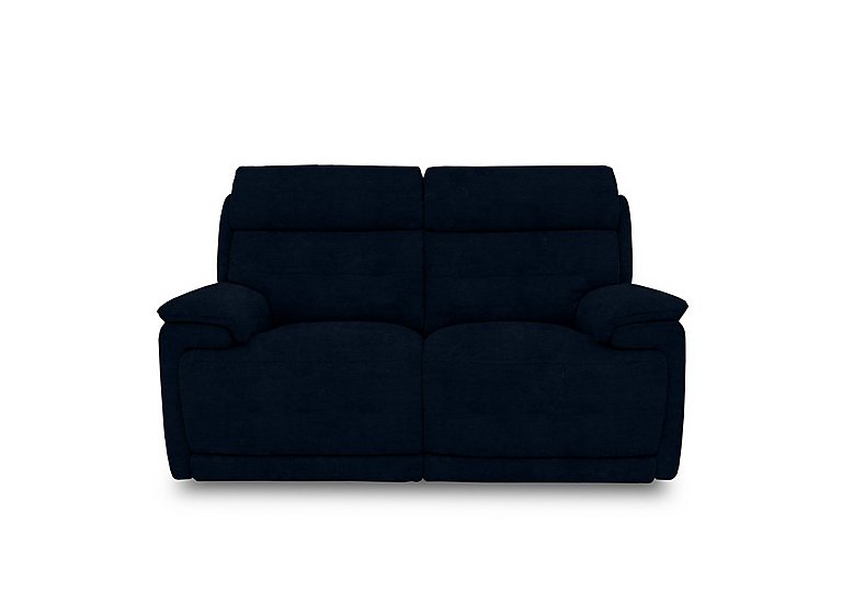 Brescia Fabric 2 Seater Sofa with Power Recliner - R304 Navy Blue