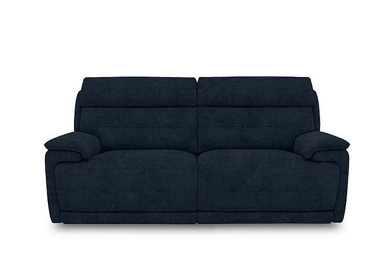 Brescia Fabric 3 Seater Sofa - Silverish Blue