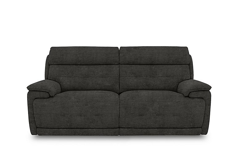 Brescia Fabric 3 Seater Sofa with Power Recliner - Dolphin