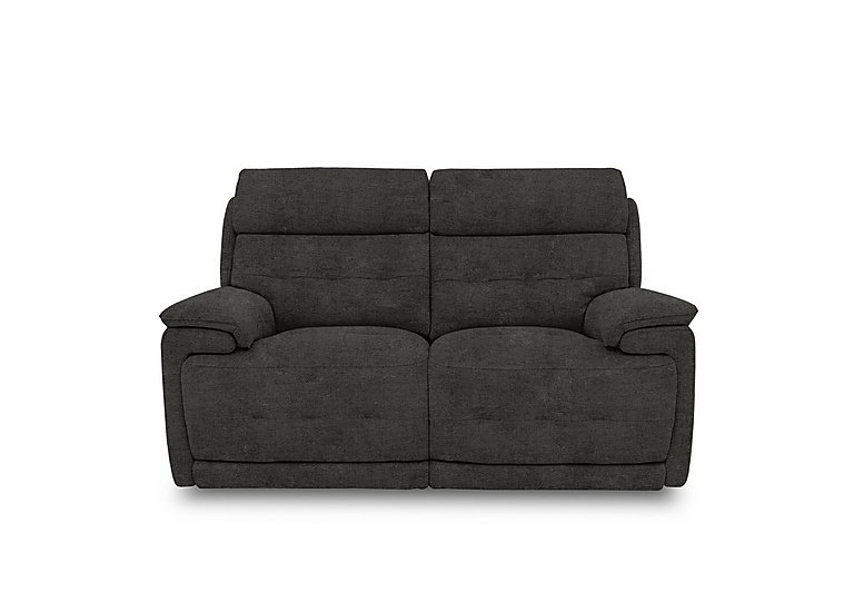 Brescia Fabric 2 Seater Sofa with Power Recliner - Dolphin