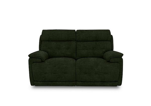 Brescia Fabric 2 Seater Sofa with Power Recliner  Olive Green | Bed Sava
