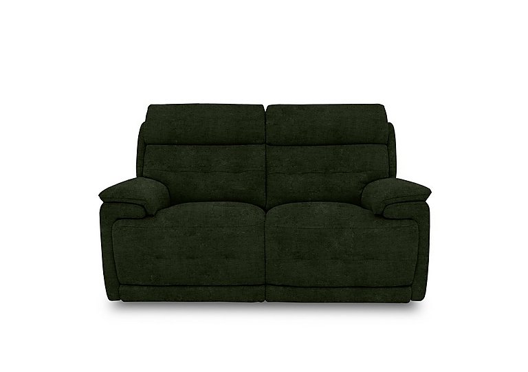 Brescia Fabric 2 Seater Sofa with Power Recliner - Olive Green