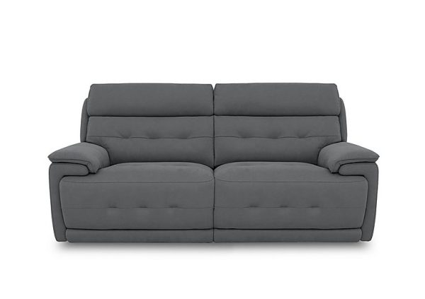 Brescia Fabric 3 Seater Sofa  R20 Pewter | Bed Sava