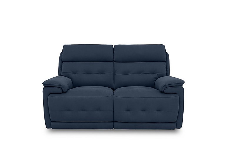Brescia Fabric 2 Seater Sofa with Power Recliner - Lake Green