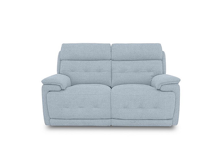 Brescia Fabric 2 Seater Sofa with Power Recliner - Baby Blue